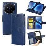 For vivo X200 Pro 5G Crystal Texture Leather Phone Case(Royal Blue)
