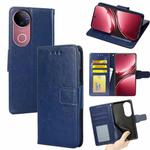 For vivo V50 5G Crystal Texture Leather Phone Case(Royal Blue)