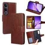 For vivo V50 Lite 5G Crystal Texture Leather Phone Case(Brown)