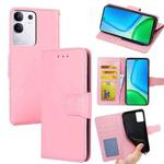 For vivo Y29 4G Global Crystal Texture Leather Phone Case(Pink)