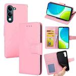 For vivo Y29s 5G / Y04 4G Crystal Texture Leather Phone Case(Pink)