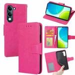 For vivo Y29s 5G / Y04 4G Crystal Texture Leather Phone Case(Rose Red)