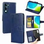 For vivo Y29s 5G / Y04 4G Crystal Texture Leather Phone Case(Royal Blue)