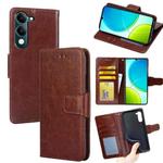 For vivo Y29s 5G / Y04 4G Crystal Texture Leather Phone Case(Brown)