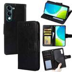 For vivo Y29s 5G / Y04 4G Crystal Texture Leather Phone Case(Black)