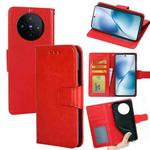 For vivo X200s 5G Crystal Texture Leather Phone Case(Red)