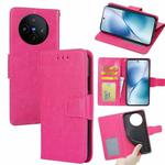 For vivo X200s 5G Crystal Texture Leather Phone Case(Rose Red)