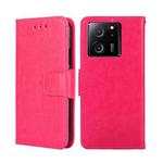 For Xiaomi Redmi K60 Ultra Crystal Texture Leather Phone Case(Rose Red)