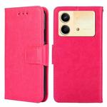For Xiaomi Redmi Note 13R Pro 5G Crystal Texture Leather Phone Case(Rose Red)