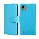 For Nokia C110 4G Crystal Texture Leather Phone Case(Sky Blue)