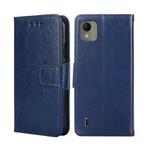 For Nokia C110 4G Crystal Texture Leather Phone Case(Royal Blue)