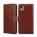 For Nokia C110 4G Crystal Texture Leather Phone Case(Brown)