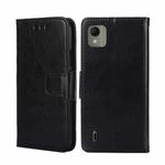 For Nokia C110 4G Crystal Texture Leather Phone Case(Black)