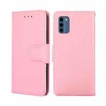 For Nokia C300 4G US Version Crystal Texture Leather Phone Case(Pink)