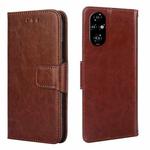 For Honor 200 Pro 5G Crystal Texture Leather Phone Case(Brown)