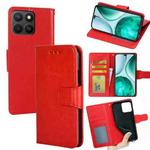 For Honor X8c 4G Crystal Texture Leather Phone Case(Red)