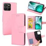 For Honor X8c 4G Crystal Texture Leather Phone Case(Pink)