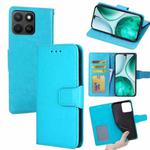 For Honor X8c 4G Crystal Texture Leather Phone Case(Sky Blue)