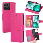 For Honor X8c 4G Crystal Texture Leather Phone Case(Rose Red)
