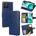 For Honor X8c 4G Crystal Texture Leather Phone Case(Royal Blue)