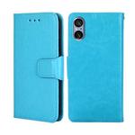 For Sony Xperia 5 V Crystal Texture Leather Phone Case(Sky Blue)