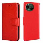 For Sharp Aquos R9 Crystal Texture Leather Phone Case(Red)