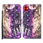 For iPhone 11 3D Painted Pattern Horizontal Flip Leather Case with Holder & Wallet & Card slot & Lanyard(Wind Chime Wolf)