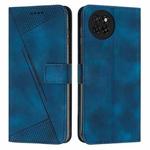 For itel S23 Dream Triangle Leather Phone Case with Long Lanyard(Blue)