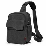 Cwatcun D93 Camera Bag Canvas Shoulder Bag, Size:21 x 14 x 30cm Black