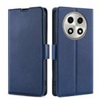 For OPPO A2 Pro 5G Ultra-thin Voltage Side Buckle Horizontal Flip Leather Phone Case(Blue)