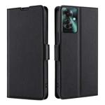 For OPPO Reno11 F 5G Ultra-thin Voltage Side Buckle Horizontal Flip Leather Phone Case(Black)