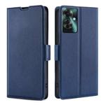 For OPPO Reno11 F 5G Ultra-thin Voltage Side Buckle Horizontal Flip Leather Phone Case(Blue)