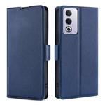 For OPPO A3 Pro 5G India Ultra-thin Voltage Side Buckle Horizontal Flip Leather Phone Case(Blue)