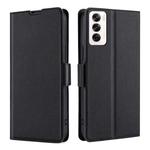 For OPPO Reno12 5G Global Ultra-thin Voltage Side Buckle Horizontal Flip Leather Phone Case(Black)