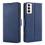 For OPPO Reno12 5G Global Ultra-thin Voltage Side Buckle Horizontal Flip Leather Phone Case(Blue)