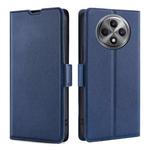 For OPPO Reno12 F 5G Ultra-thin Voltage Side Buckle Horizontal Flip Leather Phone Case(Blue)
