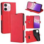 For OPPO A5 Pro 5G Global Ultra-thin Voltage Side Buckle Horizontal Flip Leather Phone Case(Red)