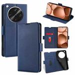 For OPPO Find X8 Ultra 5G Ultra-thin Voltage Side Buckle Horizontal Flip Leather Phone Case(Blue)