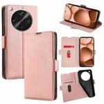 For OPPO Find X8 Ultra 5G Ultra-thin Voltage Side Buckle Horizontal Flip Leather Phone Case(Rose Gold)