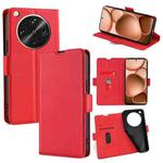 For OPPO Find X8 Ultra 5G Ultra-thin Voltage Side Buckle Horizontal Flip Leather Phone Case(Red)