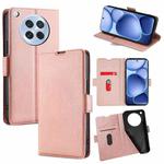 For OPPO Find X8s 5G Ultra-thin Voltage Side Buckle Horizontal Flip Leather Phone Case(Rose Gold)