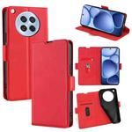 For OPPO Find X8s 5G Ultra-thin Voltage Side Buckle Horizontal Flip Leather Phone Case(Red)