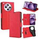 For OPPO Find X8s+ 5G Ultra-thin Voltage Side Buckle Horizontal Flip Leather Phone Case(Red)