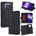 For OPPO A5 5G 2025 Global Ultra-thin Voltage Side Buckle Horizontal Flip Leather Phone Case(Black)