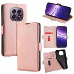 For OPPO A5 5G 2025 Global Ultra-thin Voltage Side Buckle Horizontal Flip Leather Phone Case(Rose Gold)
