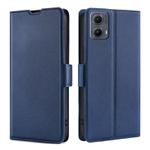For Motorola Edge 5G 2024 Ultra-thin Voltage Side Buckle Horizontal Flip Leather Phone Case(Blue)