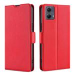 For Motorola Edge 5G 2024 Ultra-thin Voltage Side Buckle Horizontal Flip Leather Phone Case(Red)