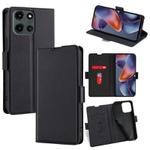 For Motorola Moto G 5G 2025 Ultra-thin Voltage Side Buckle Horizontal Flip Leather Phone Case(Black)