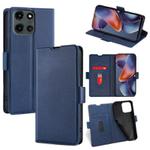 For Motorola Moto G 5G 2025 Ultra-thin Voltage Side Buckle Horizontal Flip Leather Phone Case(Blue)