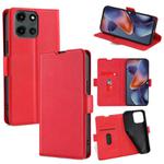 For Motorola Moto G 5G 2025 Ultra-thin Voltage Side Buckle Horizontal Flip Leather Phone Case(Red)